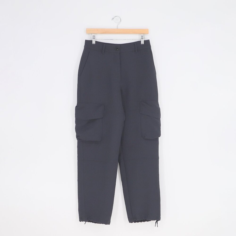WILFRED Shift Cargo Pant Relaxed Barrel Leg in Navy Size 6